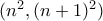 (n^2,(n+1)^2)
