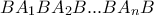 BA_1BA_2B...BA_nB