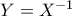Y = X^{-1}