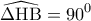 \displaystyle{\,\widehat{\Delta {\rm H}{\rm B}} = {90^0}\,\,}