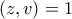 (z,v)=1