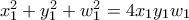 x_1^2+y_1^2+w_1^2=4x_1y_1w_1