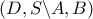 \left( {D,S\backslash A,B} \right)