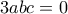 3abc = 0