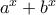 a^x+b^x