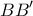 \displaystyle{ 
BB' 
}