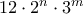 12\cdot 2^n \cdot 3^m