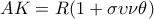 AK=R(1+\sigma \upsilon \nu \theta)
