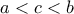 a<c<b