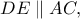 DE\parallel AC,