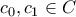 c_0,c_1\in C