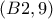 (B 2,9)
