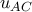 u_{AC}
