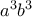 a^3b^3