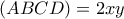 \left ( ABCD \right )=2xy