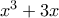 x^3+3x