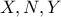 X,N,Y