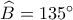 \widehat{B}=135^{\circ}