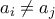 a_i \neq a_j