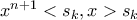 x^{n+1} < s_k, x > s_k
