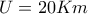 U=20Km\h