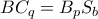 BC_{q}=B_{p}S_{b}