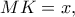 MK=x,
