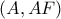 \displaystyle{(A,AF)} \displaystyle{(A,AF)}