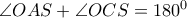 \angle OAS+ \angle OCS=180^0