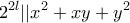 \displaystyle{2^{2l}|| x^2+xy+y^2}