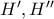 H',H'' H',H''