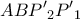 \displaystyle{ 
ABP{'}_2 P{'}_1  
}