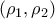 \left( \rho _{1},\rho _{2}\right)