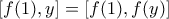 [f(1), y] = [f(1),f(y)]