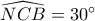 \widehat {NCB} = 30^\circ 