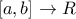 [a,b] \rightarrow R