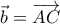\vec{b}=\overrightarrow{AC}