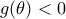 g(\theta )<0