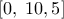 \left[ {0,\;10,5} \right]