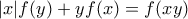 |x|f(y) + yf(x) = f(xy)