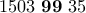 1503\ \textbf{99}\ 35 1503\ \textbf{99}\ 35