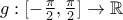 g:[-\frac{\pi }{2},\frac{\pi }{2}]\rightarrow \mathbb{R}