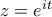z = e^{it}