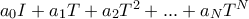 a_0I + a_1T + a_2T^2+... + a_NT^N