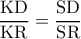 \rm{\dfrac{KD}{KR}=\dfrac{SD}{SR}}