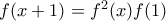 f(x+1)=f^2(x)f(1)