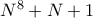 N^8+N+1