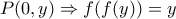 P(0,y)\Rightarrow f(f(y))=y