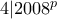 4|2008^p
