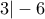 3\vert-6